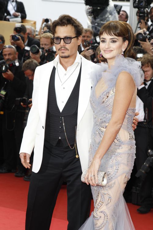 Johnny Depp et Penelope Cruz à la soirée de Pirates des Caraïbes