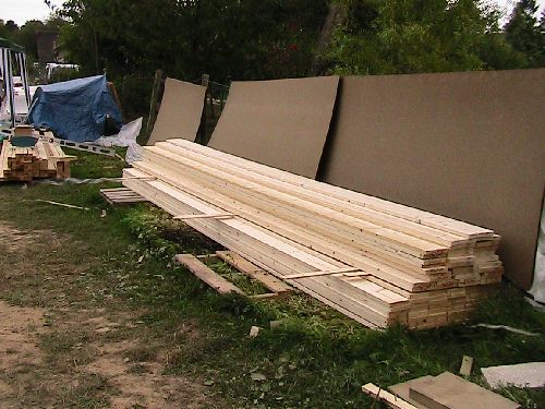 les palettes de bois en cours