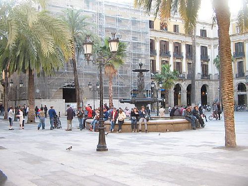 Plaza reial Barcelone