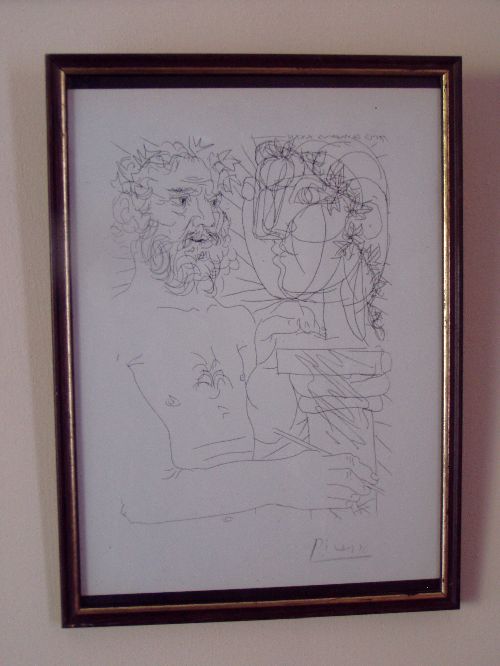 Picasso, suite Vollard, signé main, 1200€