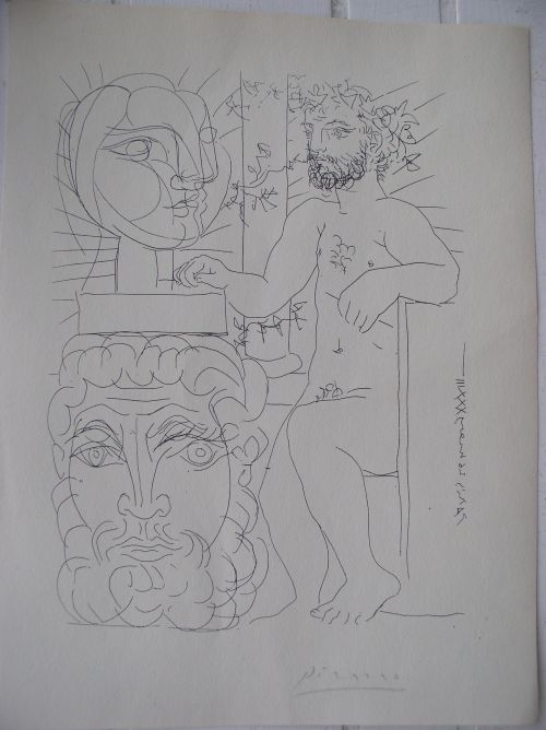 Suite Vollard, litho signée à la main, Picasso, COA, 1200€