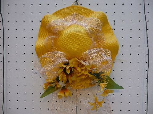 Chapeau jaune tournesol