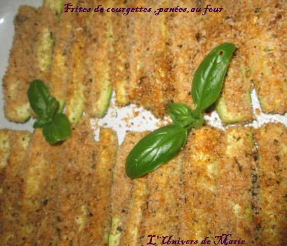 Frites de courgettes - Marie Food Tips