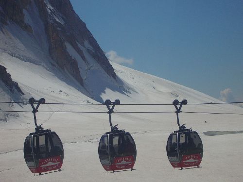 De l'aiguille du Midi à la pointe Helbronner 