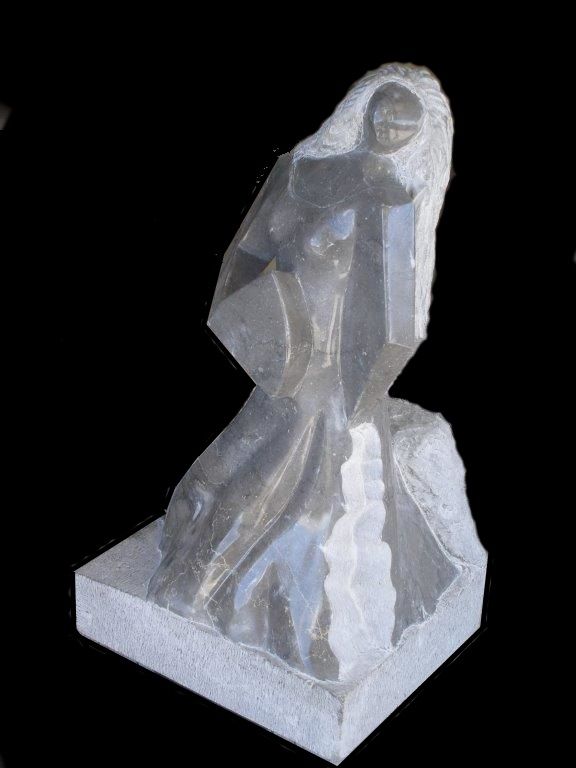 GITANE marbre d'Arudy hauteur 55 cm