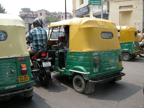 les rickshaw de New Delhi