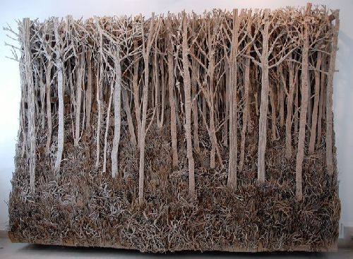 Détail d'une forêt par Eva Jospin Galerie Pièce Unique Variations