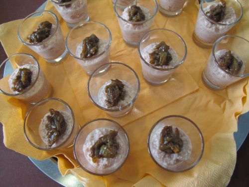 Mousse de jambon d'Ardenne au confit d'oignons et sirop de Liège