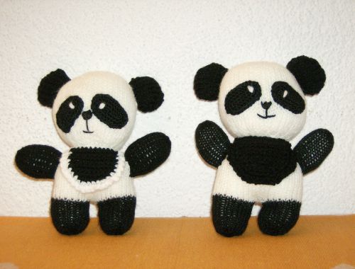 panda au tricot 