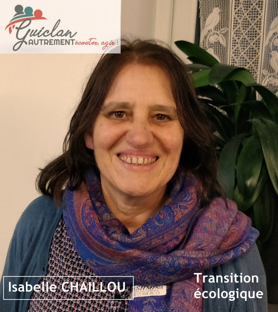 Isabelle CHAILLOU, Lieu-dit Kerlaoudet
57 ans, mariée, 3 enfants.

