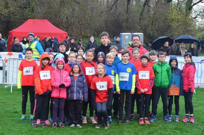 les poussin(es)au cross de harnes le 22/11/2015