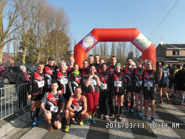 l'équipe de Wingles Athletic Club à la course de Billy Montigny le 13/03/2016