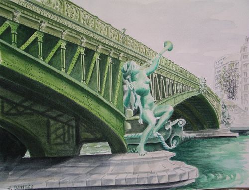 pont mirabeau (2007)  48cm x 36cm