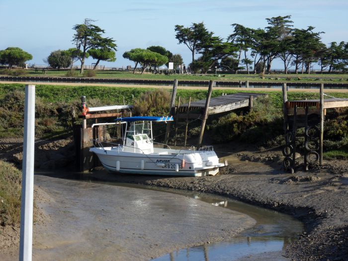 Départ à marée basse oblige