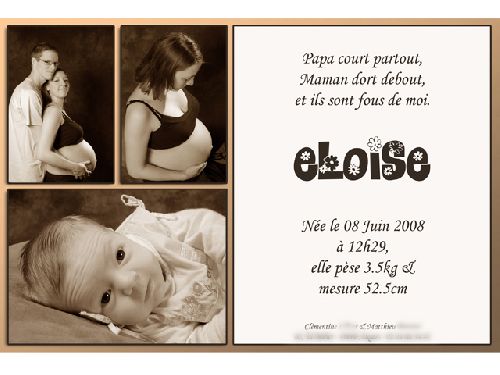 Naissance Eloïse