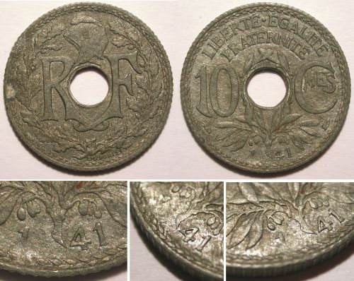 F.140/1 - 1941 - Coin bouché sur milésime