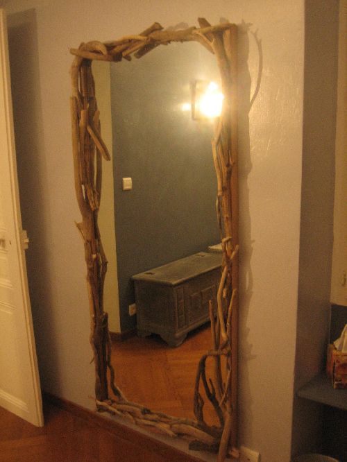 miroir en bois flotté 2