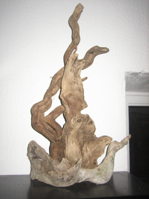 sculpture en bois flotté