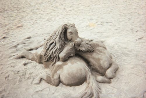 Sculpture sur sable. Ténérife (Iles Canaries)