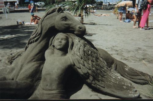 Sculpture sur sable. Ténérife (Iles Canaries)