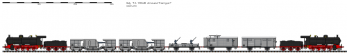 plan d'un train 120mm