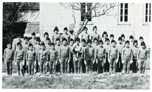 Jeunes sapeurs pompiers en 1973