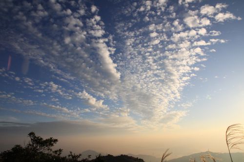 Coucher de soleil sur Tai Mo Shan