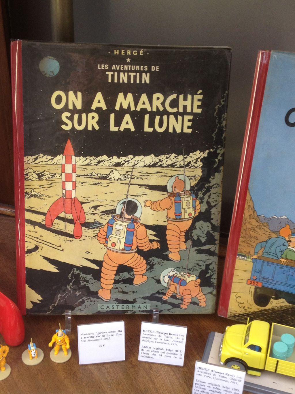 Hergé : Tintin 16 : Objectif Lune en édition originale belge à 4e