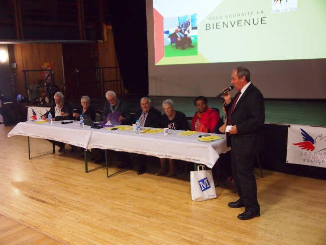 Monsieur le Maire de Foix souhaite la bienvenue