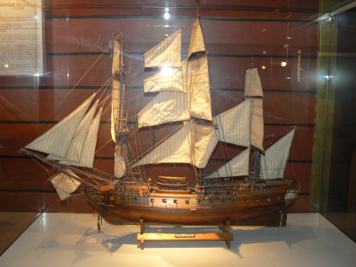 Maquette de l'Hermione