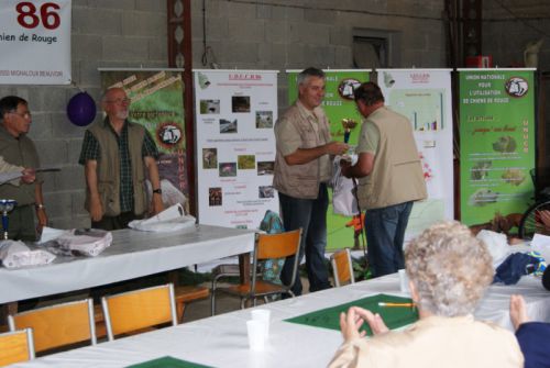 Remise de récompense aux candidats