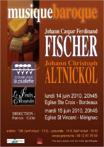 Affiche concerts 2010 Bordeaux et Mérignac
