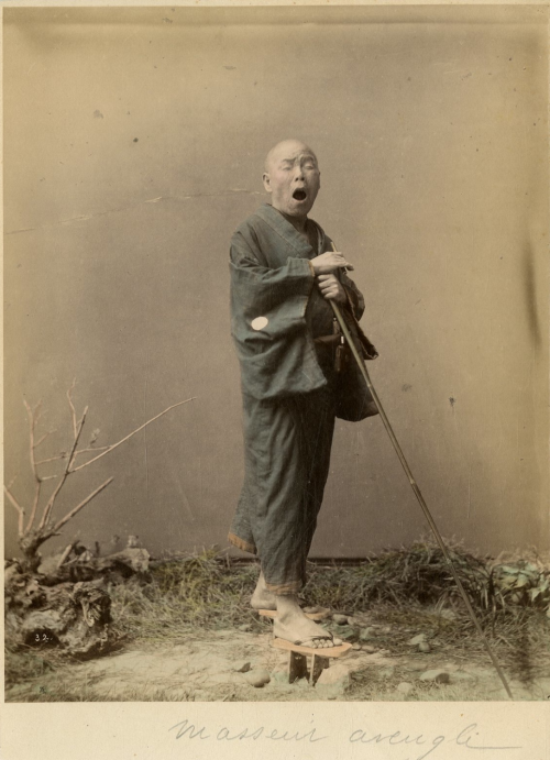masseur aveugle  japon 1880