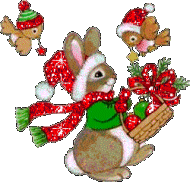 image christmas rabbit