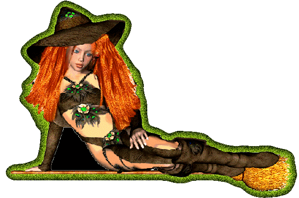 gif halloween witch broom sexy