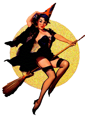 gif halloween sexy witch broom