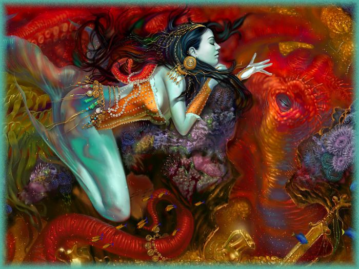 Fond d'écran-Wallpaper fée sirène fantasy hindi
