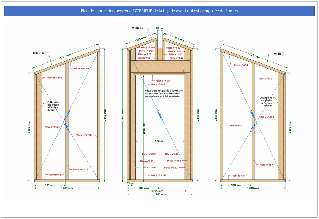 Plans Pour Autoconstruire Un Abri De Jardin De 360x540 Cm 19.44 M2 ...