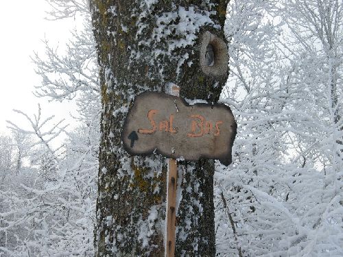 Le panneau de notre village...