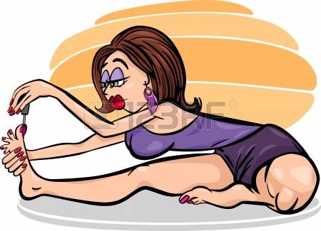 22300306-cartoon-humor-illustration-of-woman-practicing-yoga-position-or-asana-and-painting-her-nails.jpg