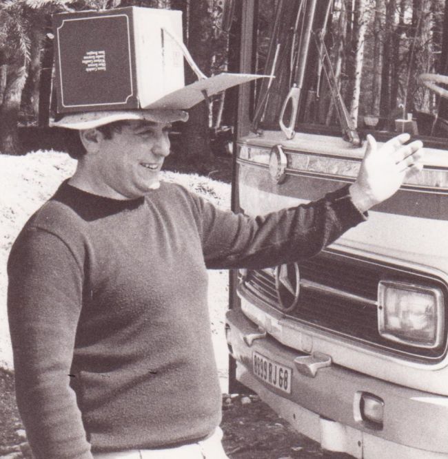 Léo - Pause au col avant de jouer la finale du Cht Alsace Lorraine en 1982