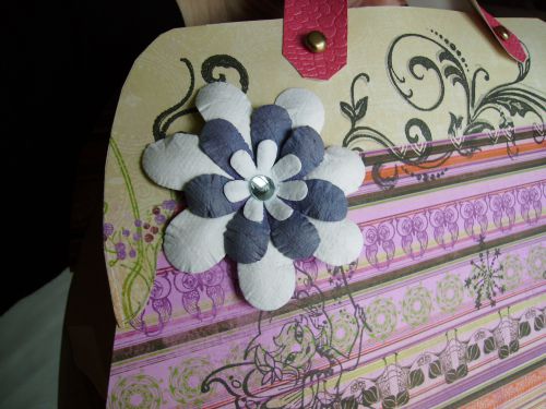 Sac boite cadeau (detail fleurs)