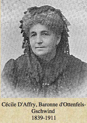 Affry (Cécile d', ou Baronne d'Ottenfels). Sur le site disbach.com