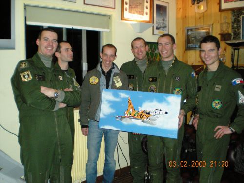 J'ai offert cette toile lors d'une invitation à un vol de nuit à l'escadron du 1/12 Cambrésis