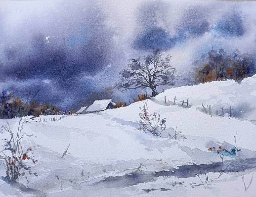 Paysage neigeux