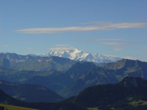 Mont-Blanc depuis Pelluaz