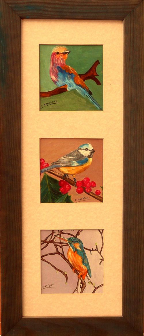 Triptyque oiseaux