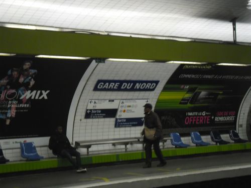 Le métro vers la Porte de Versailles
