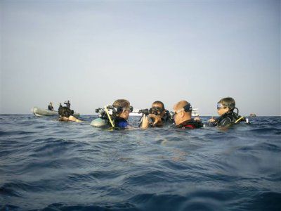 Attente du bateau en fin de plongée