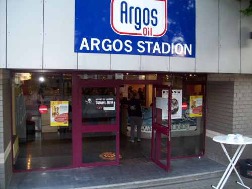 L'entrée du stade de Maline ou se tenait le meeting